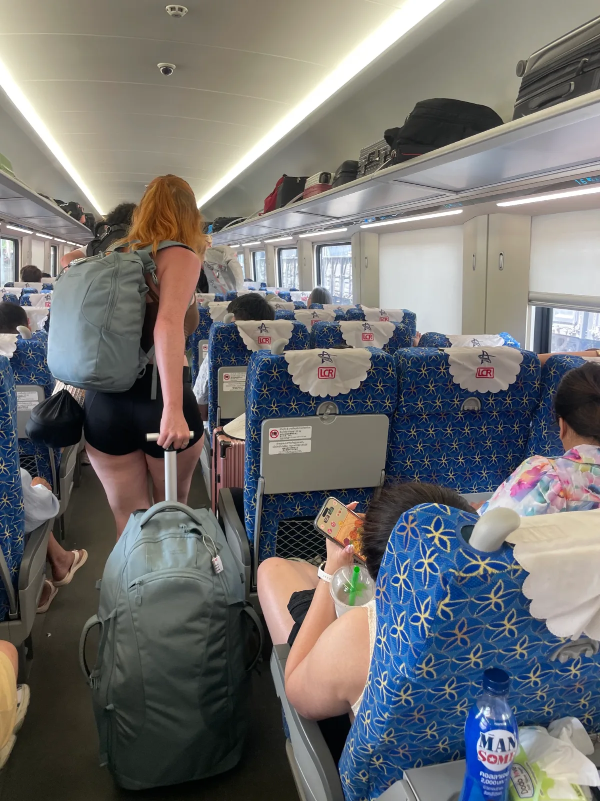 Passengers boarding the China-Laos Railway Train
